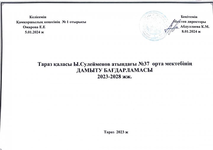 Ы.Сүлейменов атындағы №37 орта мектебі